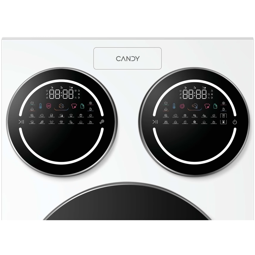 Masina de spalat CANDY MultiWash MQD 410CBL9-PL cu inteligenta artificiala, 3 cuve, 10+1+1kg 1400 RPM, Dozare automata, sterilizare anitimicrobiana UV, dim 107 x 59 x60 cm, alb