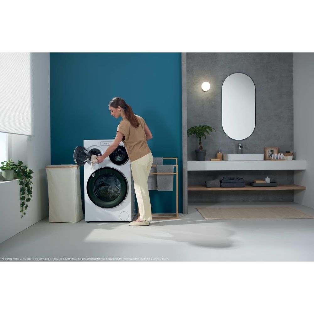 Masina de spalat CANDY MultiWash MQD 410CBL9-PL cu inteligenta artificiala, 3 cuve, 10+1+1kg 1400 RPM, Dozare automata, sterilizare anitimicrobiana UV, dim 107 x 59 x60 cm, alb