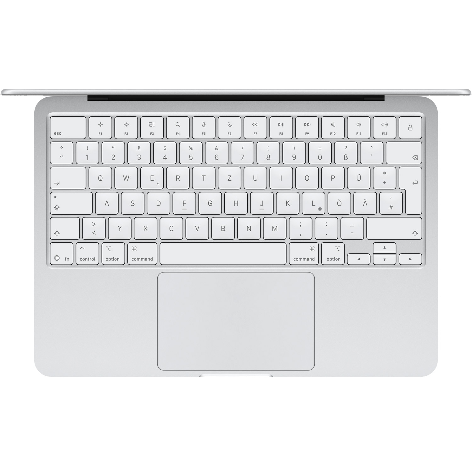 Laptop Apple MacBook Neo 13" cu procesor Apple A18 Pro, 6 nuclee CPU si 5 nuclee GPU, 8GB RAM, 256GB, Silver, Tastatura Germana