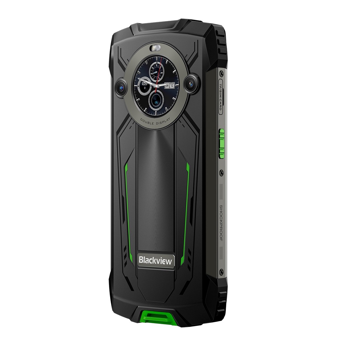 Telefon mobil Blackview BV8200, 6.497" FHD+, 120Hz, 36GB RAM(12GB + 24GB extensibili 2To), 256GB ROM, Android 14, 8800mAh, 8 cores, Dual SIM, NFC/Amprenta/caracteristici faciale, Verde
