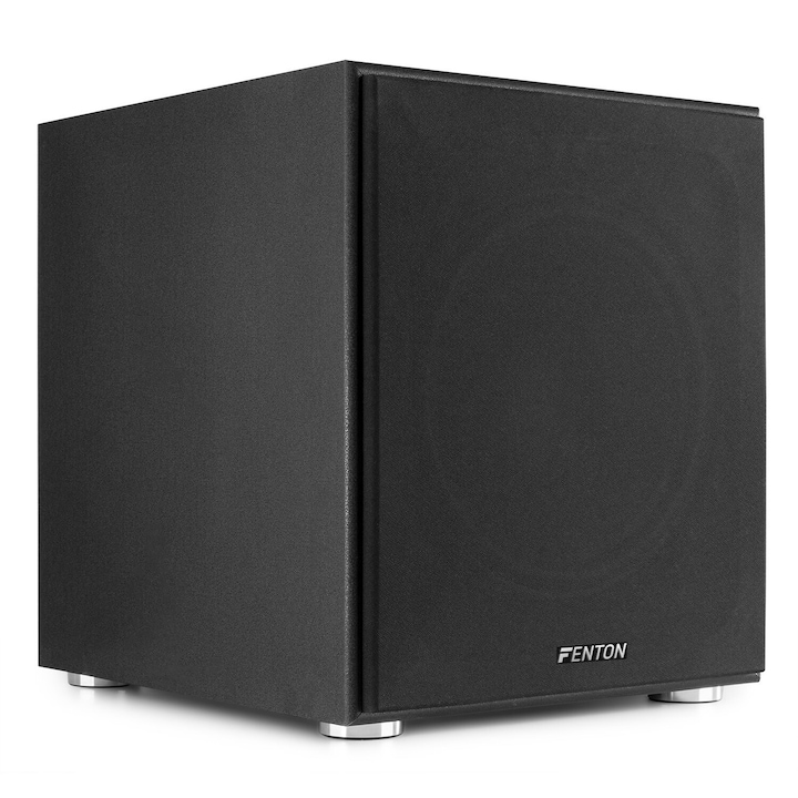 Subwoofer activ, Fenton, SHFS12B, 12 inch, negru, 150W RMS
