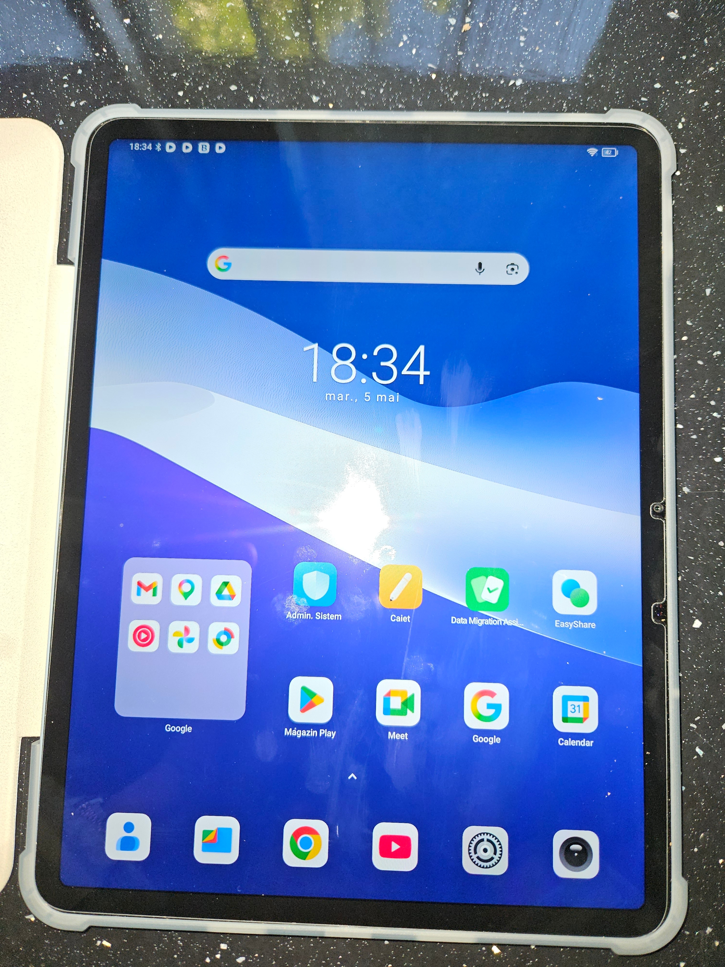 Tableta Blackview LINK 8, 12.7" 2K Ecran, 90Hz, Gemini Ai Android 15, 18GB+256GB(TF 2TB), MediaTek Helio G100, 8400mAh, 16MP+13MP, PC Mode 2.0, BT 5.0/GPS/Face ID, Accesorii standard (Mouse/Tastatura/Carcasa protectie/Protectie ecran/Stylus/Casti), Gri