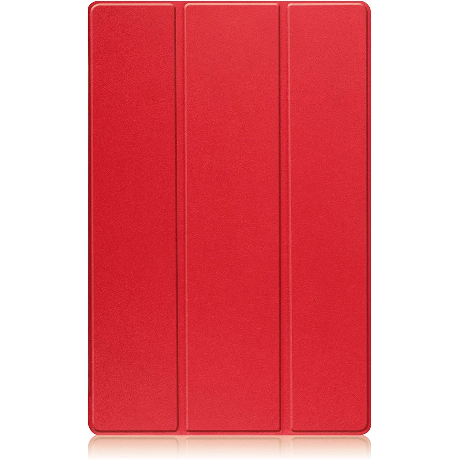 Husa Slim Sigloo, Smart Cover, Trifold, pentru tableta Samsung Galaxy Tab S8 Plus (X800/X806), S7 FE (T730/T733/T736B), S7 Plus (T970/T976B), 12.4 Inch, model Simple Red