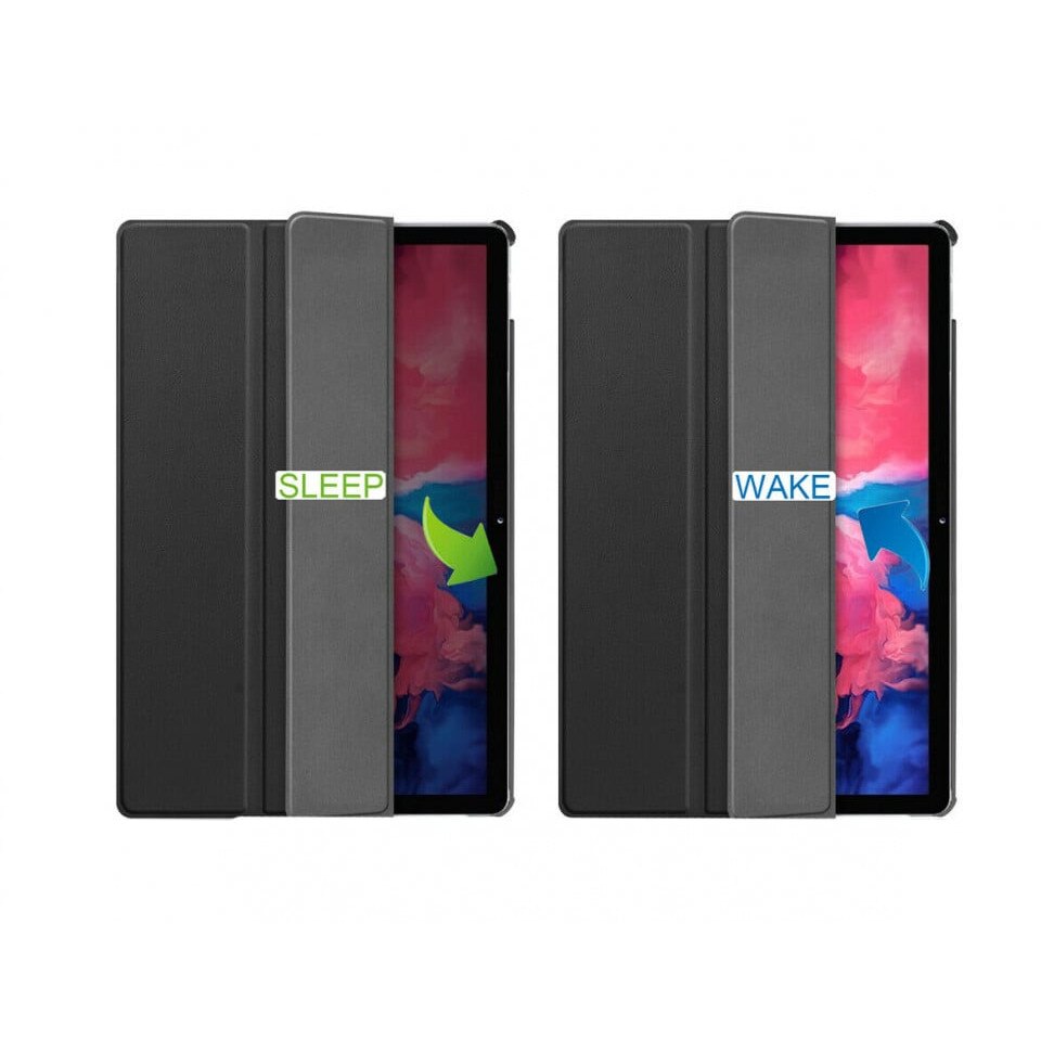 Husa pentru tableta Lenovo Tab P11/P11 Plus de 11 inch cu functie auto on/off de culoare neagra