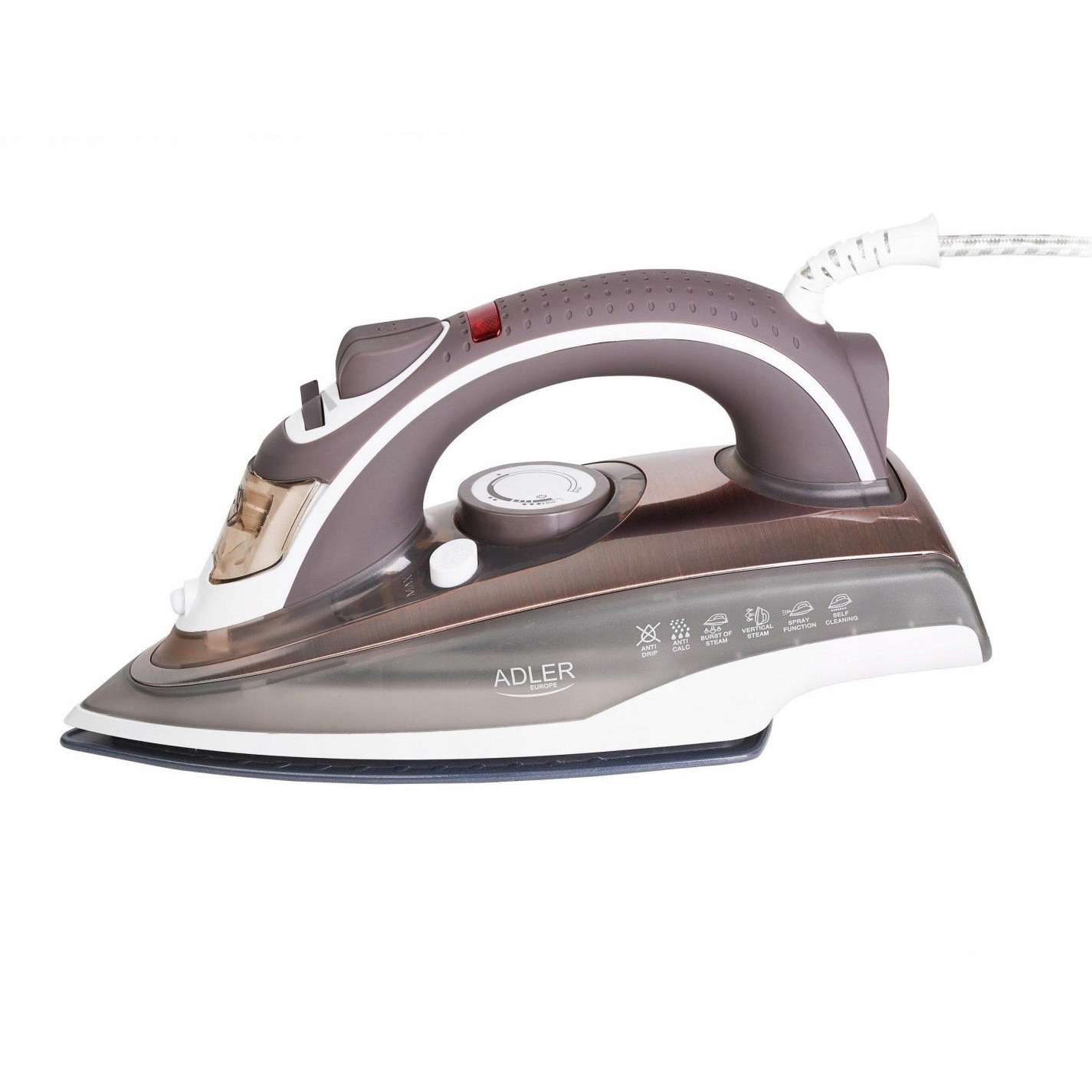 Fier de calcat Adler AD 5030, ceramica, 3000W, abur continuu 20g/min, rezervor 310ml