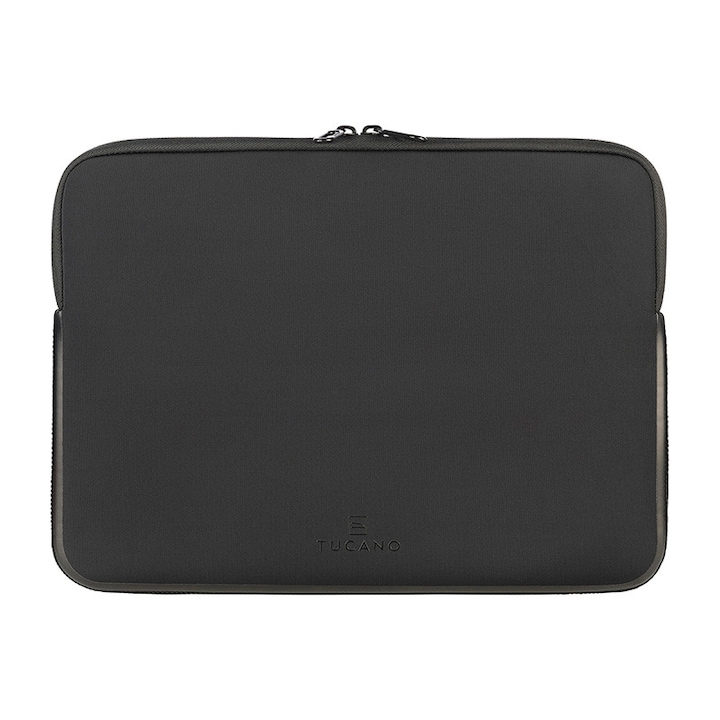 Husa neopren pentru MacBook Pro 14, TUCANO Elements 2, anti-alunecare, neagra, 34x24,5x2cm