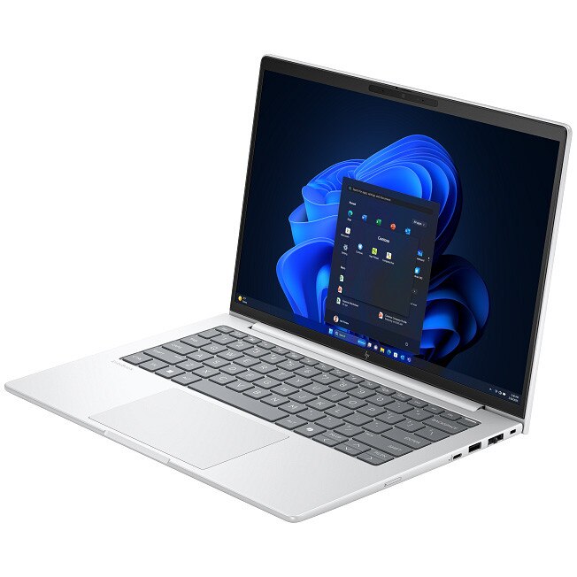 Laptop HP EliteBook 8 G1i Wolf Pro Security Edition cu procesor Intel® Core™ Ultra 7 255U pana la 5.2GHz, 16", WUXGA, IPS, 32GB DDR5 RAM, 1TB SSD, Intel® Graphics, Windows 11 Pro, Glacier silver