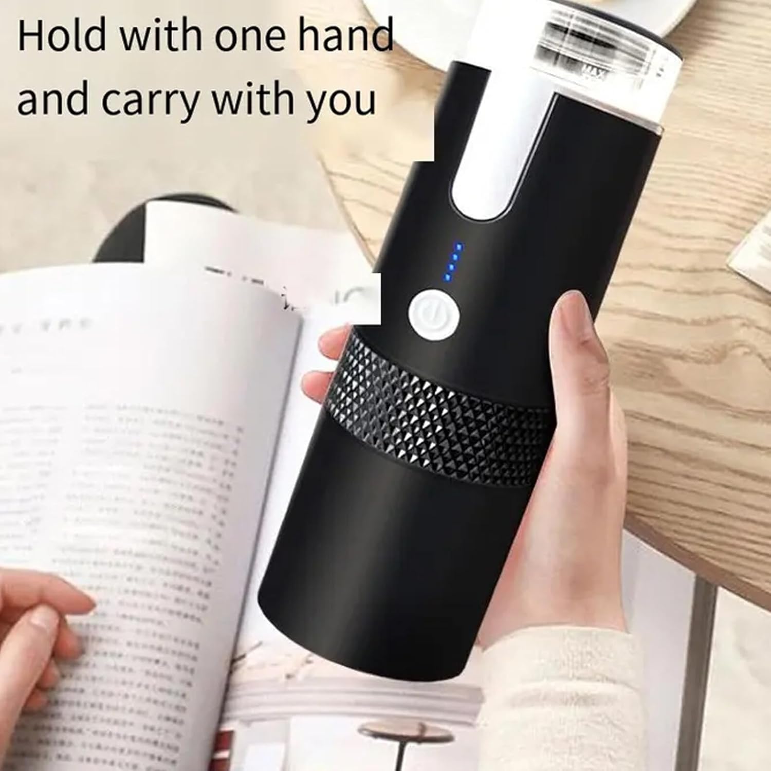 Cafetiere portabila, 170 ml, pentru cafea americana, incarcare USB, doua moduri, compacta