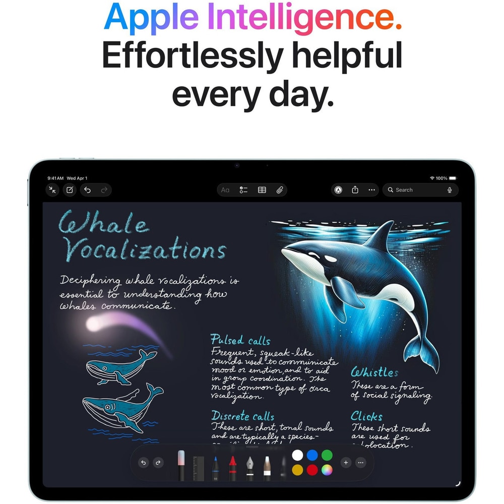 Tableta Apple iPad Air 11 M4 Cellular, Procesor Apple M4 Octa-Core, Ecran Liquid Retina IPS 11", 12GB RAM, 128GB Flash, Camera 12MP, Wi-Fi, Bluetooth, GPS, 5G, iPadOS Albastru