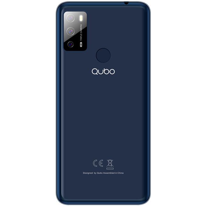 Telefon mobil QUBO P-668, 6.53 inch, 4GB RAM, 64GB, 4G, Albastru