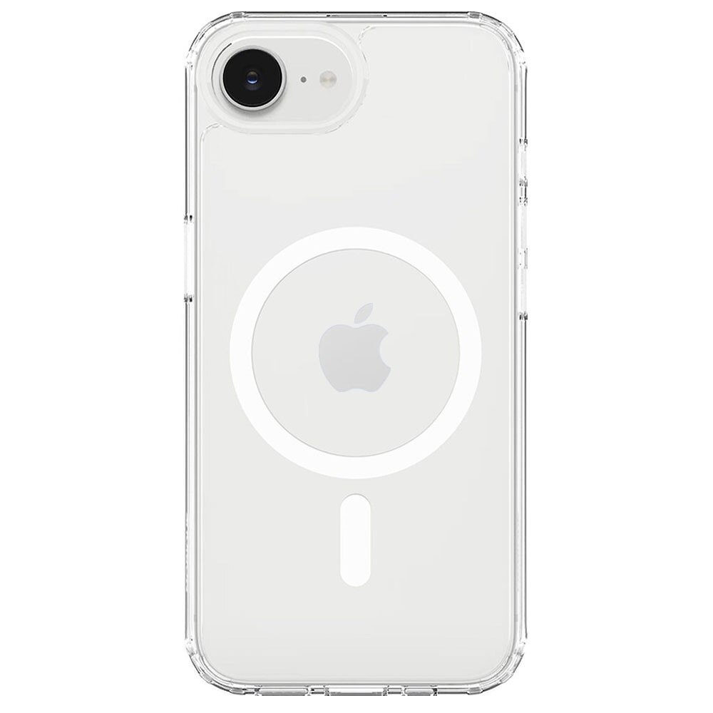 Husa tip MagSafe pentru Apple iPhone 17e, Spate din policarbonat, Clear Magnet Pro, Wireless charging, Colturi aerate cu protectie antisoc, Margine de silicon, Magnetica, Perfect Fit, Transparenta