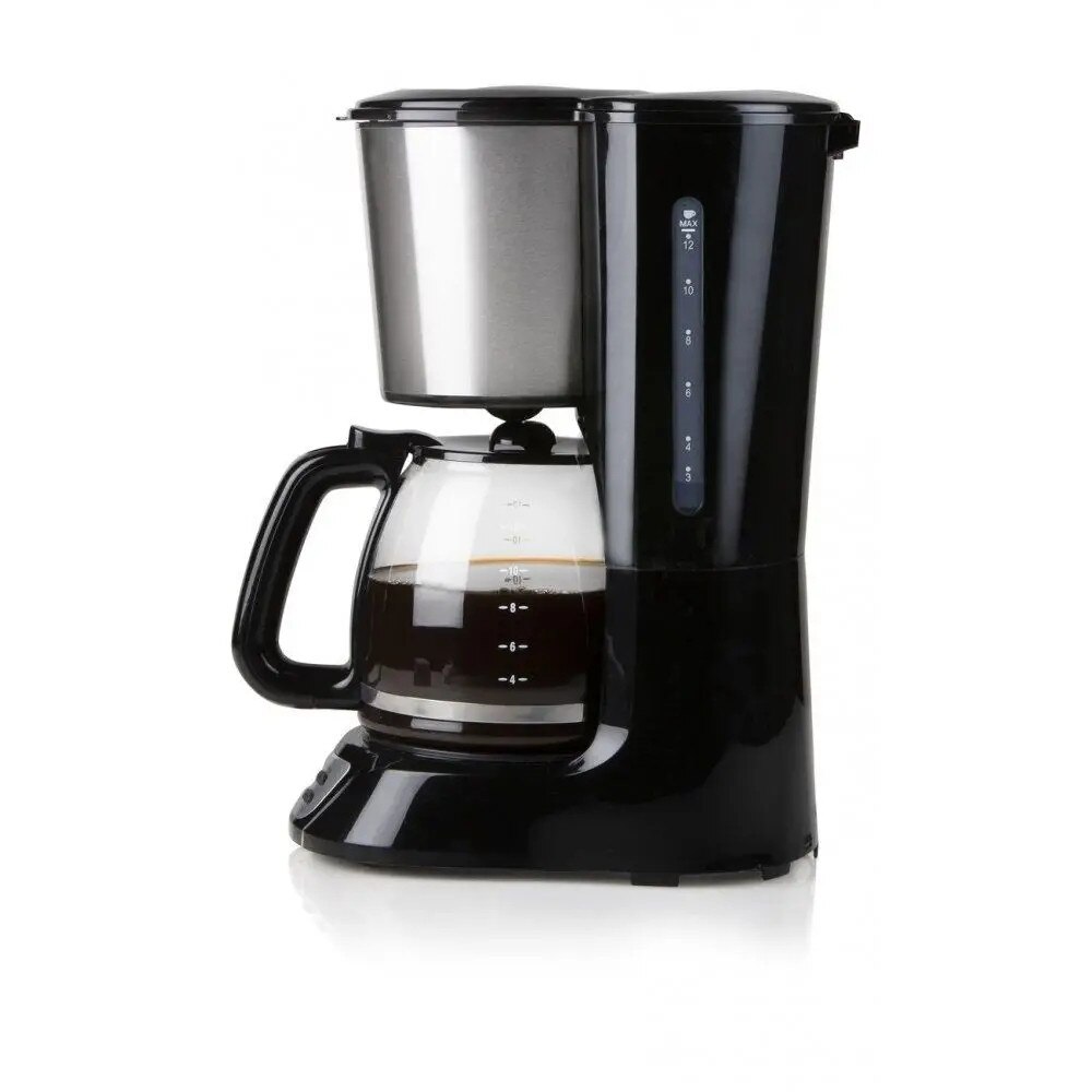 Cafetiere Domo DO708K, 1,5L, 1080W, sticla, inox, negru