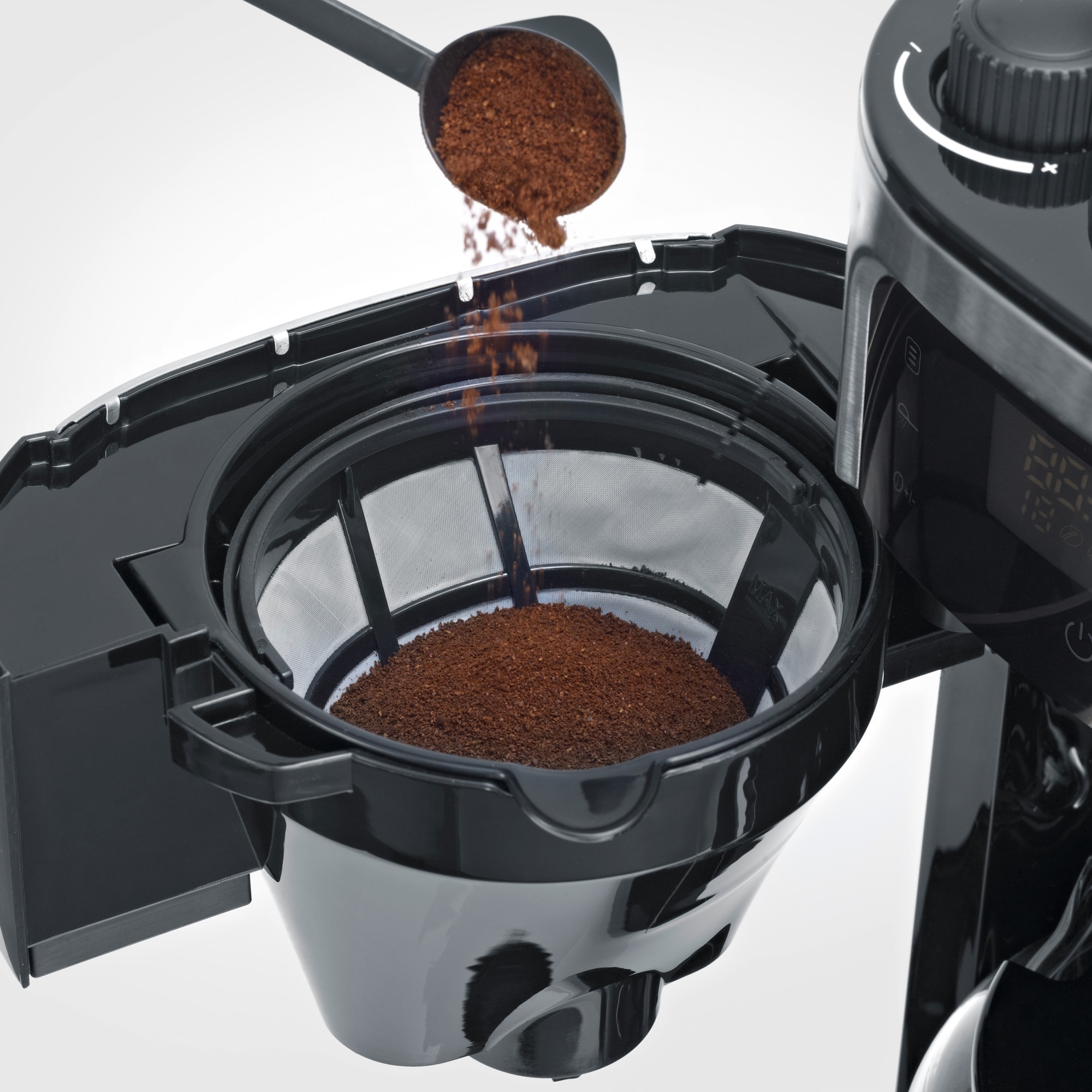 Cafetiere Severin KA 4813, 10 cani, inox periat/negru, 1000W, cu rasnita integrata