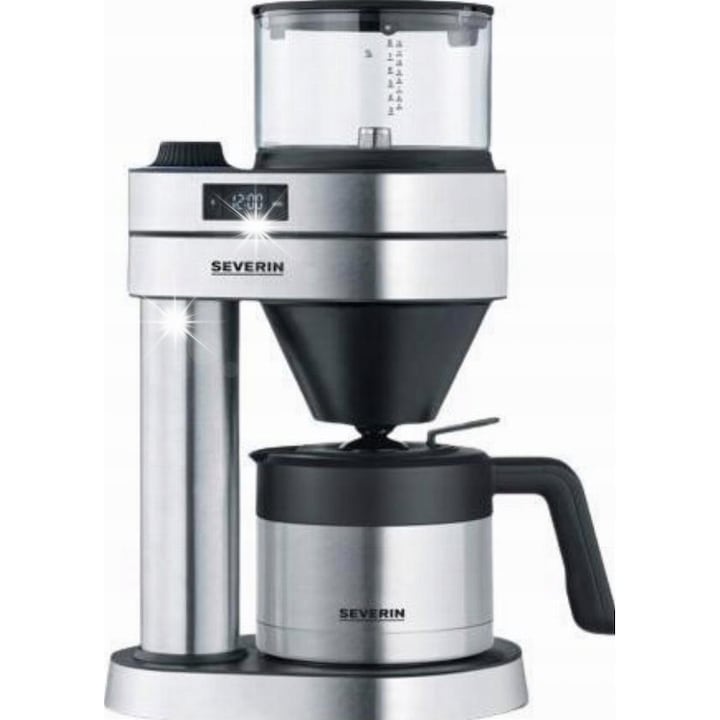 Cafetiere Severin KA 5763 Caprice, 1.25l, 1450W, argintie, 44.5x31.5x20cm