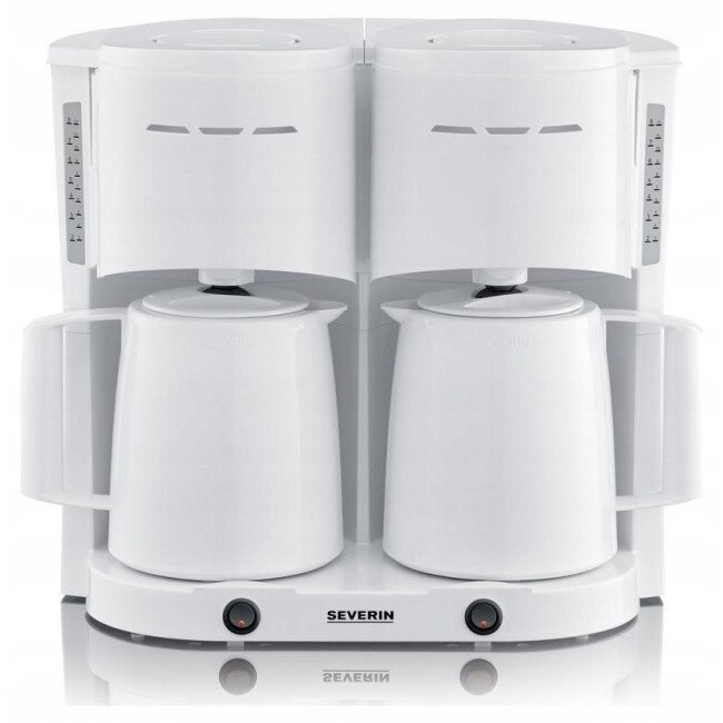 Cafetiere Severin KA 9314, 2 x 2.0l, alb, 2000W, 36.3x39.5x25.5cm