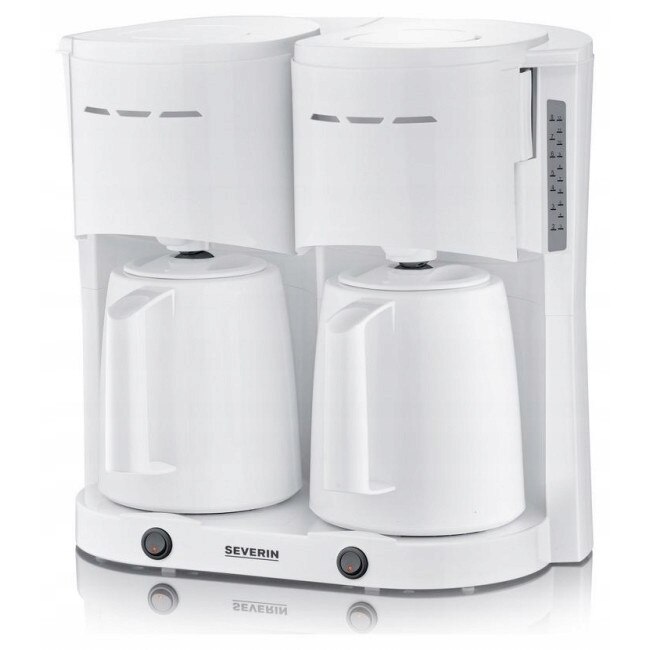 Cafetiere Severin KA 9314, 2 x 2.0l, alb, 2000W, 36.3x39.5x25.5cm
