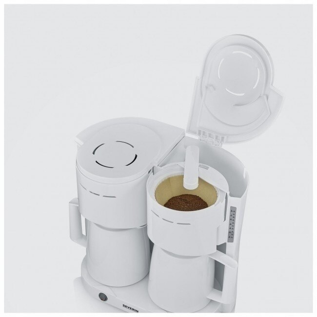 Cafetiere Severin KA 9314, 2 x 2.0l, alb, 2000W, 36.3x39.5x25.5cm