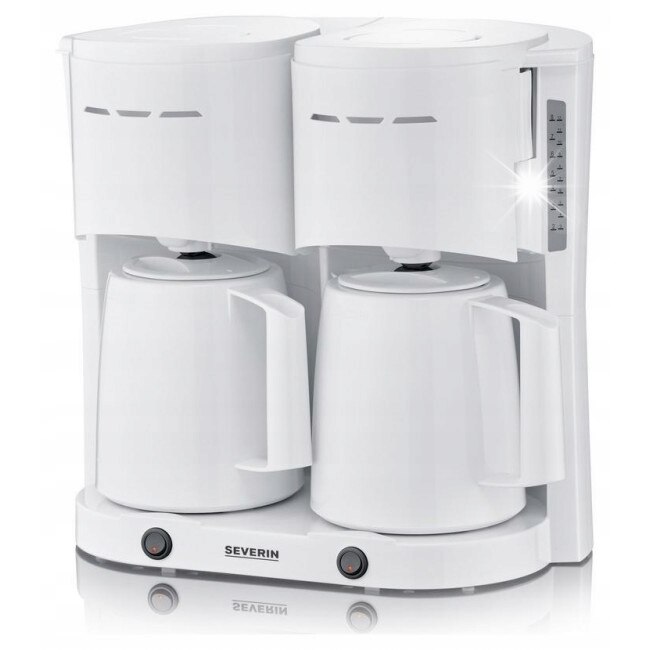 Cafetiere Severin KA 9314, 2 x 2.0l, alb, 2000W, 36.3x39.5x25.5cm