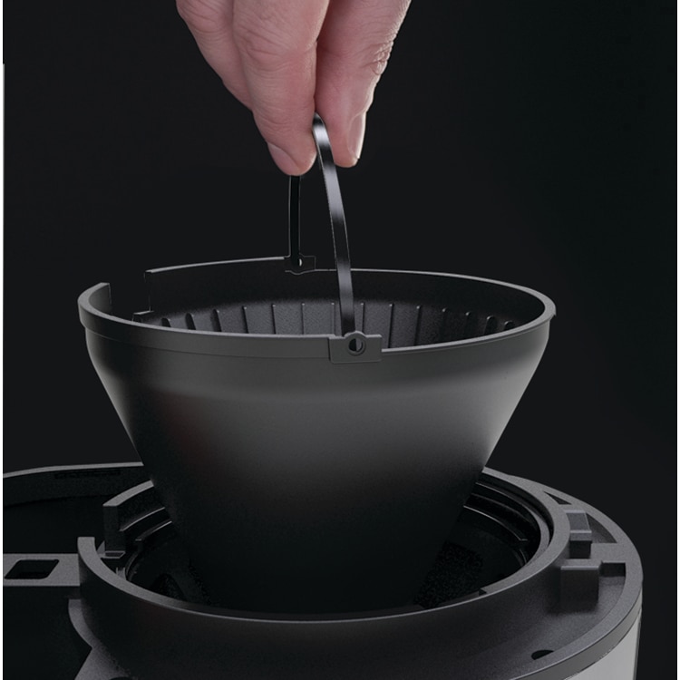 Cafetiere Russell Hobbs Buckingham 20680-56, 1,25l, 1000W, negru, cu functie de auto-curatare si timer programabil