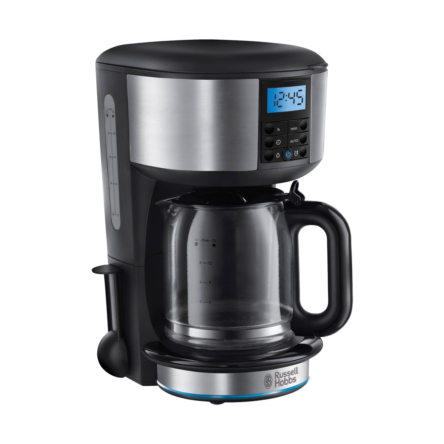Cafetiere Russell Hobbs Buckingham 20680-56, 1,25l, 1000W, negru, cu functie de auto-curatare si timer programabil