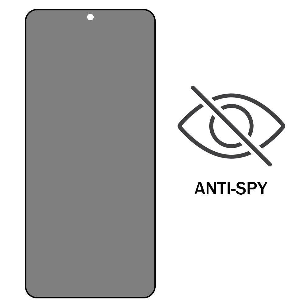 Folie protectie Privacy, compatibila cu Samsung Galaxy A52 / A52s 5G, Sticla securizata, Acoperire completa, Duritate 9H, Anti-Spy, Full Glue, Aplicare usoara, Case Friendly