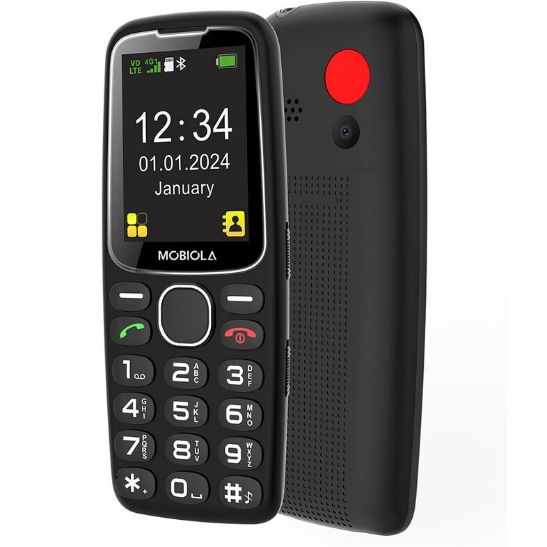 Telefon mobil Mobiola MB4120 4G, negru, 2,4 inch, DualSIM, 32MB RAM