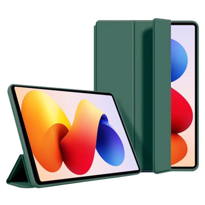 Husa Ultra Slim pt. tableta Xiaomi Redmi Pad 2 Pro 12.1'' (2025), Silicon TPU, Smart Cover - Verde Marin