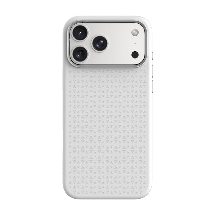 Carcasa silicon Cellara Silk Style, alb, compatibilă MagSafe, pentru iPhone 17 Pro Max
