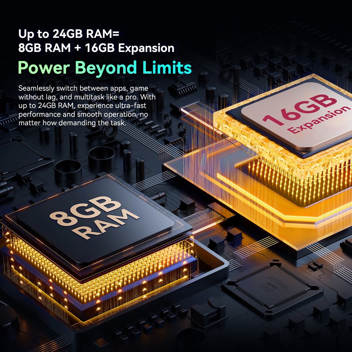 Telefon mobil Blackview BL7000, 5G, 6.78" FHD+, 24GB RAM(8GB + 16GB extensibili), 256GB ROM, Android 15, 7500mAh, 8 cores, Dual SIM, Arm Mali-G57 MC2, NFC/Amprenta/caracteristici faciale, Negru