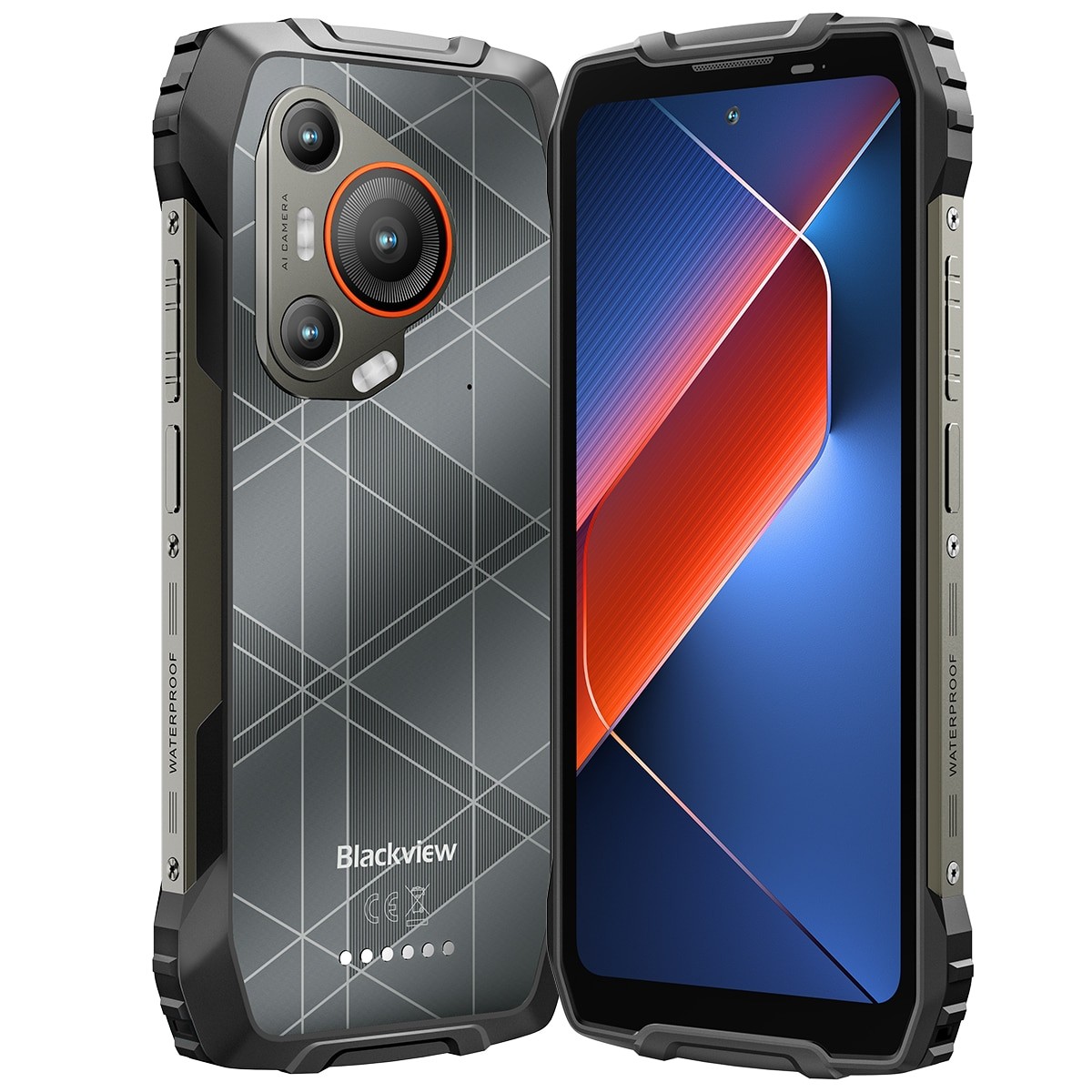 Telefon mobil Blackview BL7000, 5G, 6.78" FHD+, 24GB RAM(8GB + 16GB extensibili), 256GB ROM, Android 15, 7500mAh, 8 cores, Dual SIM, Arm Mali-G57 MC2, NFC/Amprenta/caracteristici faciale, Negru