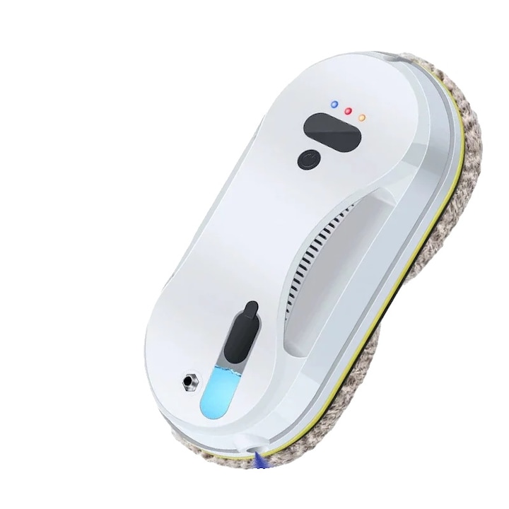 Robot de curatat feronerie, operare automata, sistem de pulverizare dual, alb, dimensiuni compacte