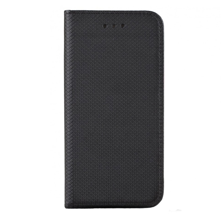 Husa tip carte compatibila cu Xiaomi redmi 15C 4G/5G, G-Tech Flip Book, inchidere magnetica, buzunar card, premium stand, Negru