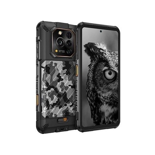 Telefon mobil RugOne Xever 7, Negru, 5G, 6.67" AMOLED, 24GB RAM (12GB + 12GB Extensibili), 512GB ROM, 50MP, Android 15, Dimensity 7025, Baterie interschimbabila, eSIM, Night Vision, 33W, Dual SIM