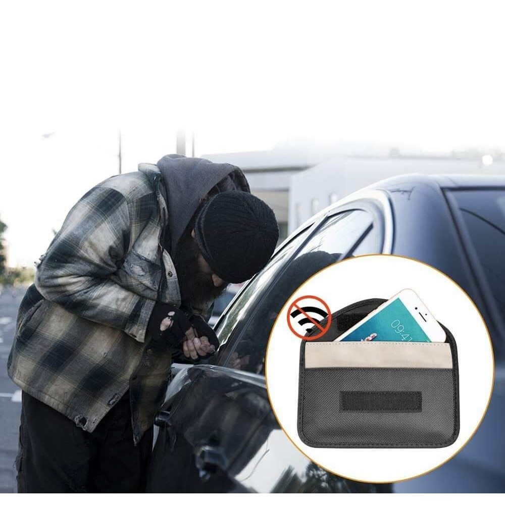 Husa Pentru Telefon, RFID Blocker, Blocare Semnal / Protectie Antifurt, Negru