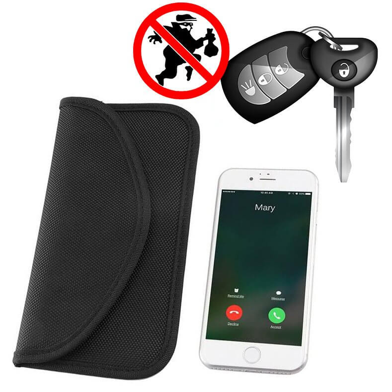 Husa Pentru Telefon, RFID Blocker, Blocare Semnal / Protectie Antifurt, Negru