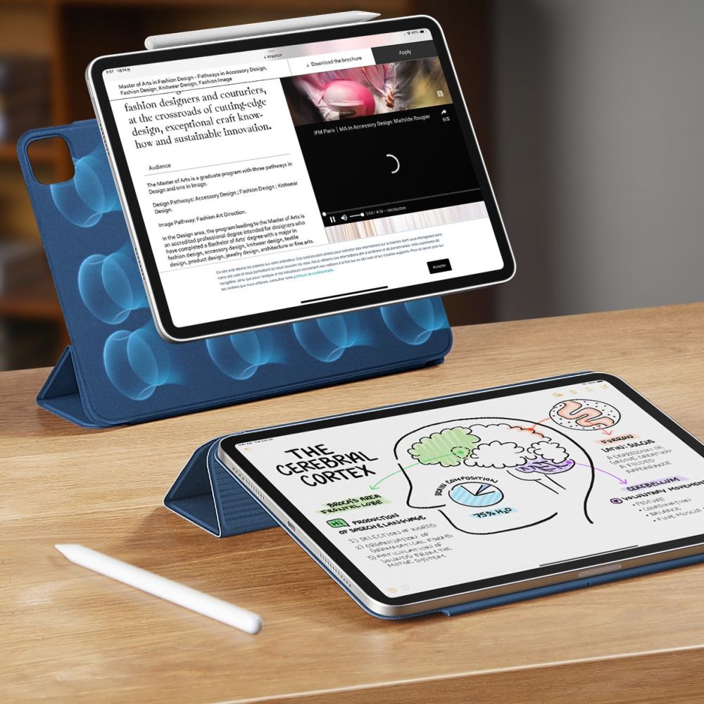 Husa ESR Rebound Magnetic compatibila cu iPad Pro 11 inch 2024 Navy Blue