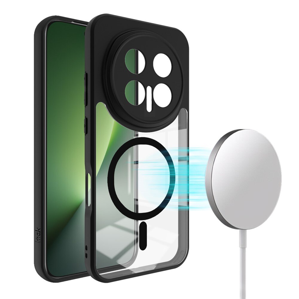 Husa telefon Honor Magic 8 Pro, IMAK UX-9A, transparenta/neagra, protectie cu colturi intarite, suport pentru accesorii magnetice