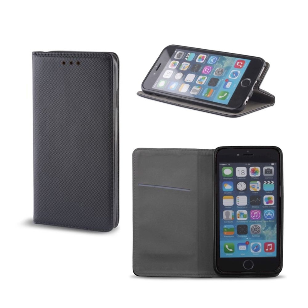 Husa carte Smart Magnet, G-Tech, compatibila cu Motorola G57 Power, buzunar card, piele ecologica, Neagra