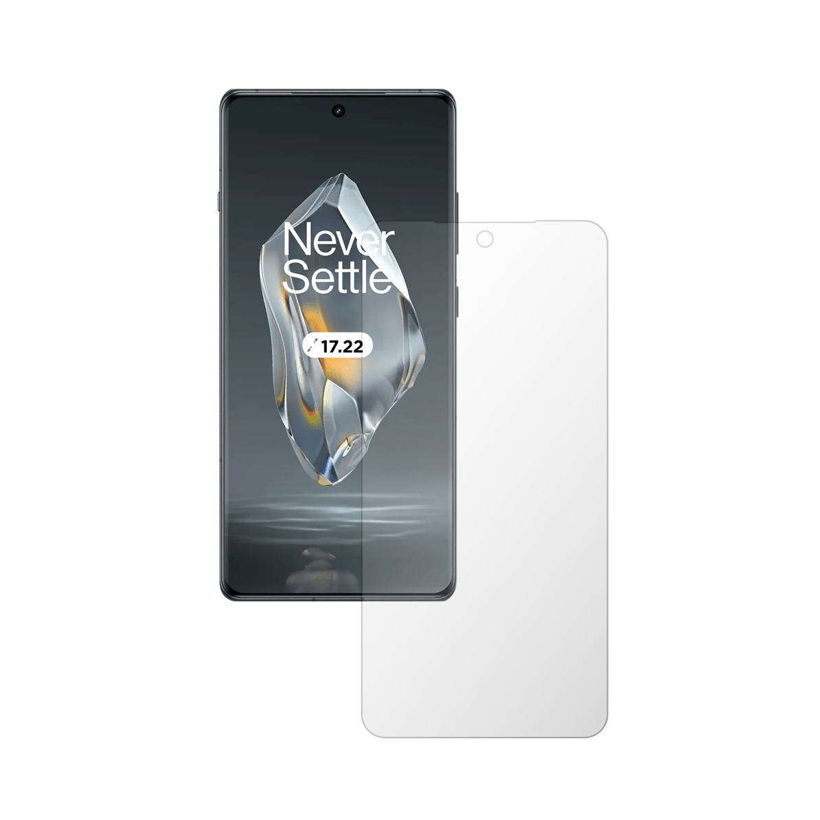 Set 2X Folie Protectie Ecran iSkinz pentru OnePlus 12R - Full Cut, Invisible Skinz HD, Siliconica Ultra-Clear cu Acoperire Totala, Adeziva si Flexibila