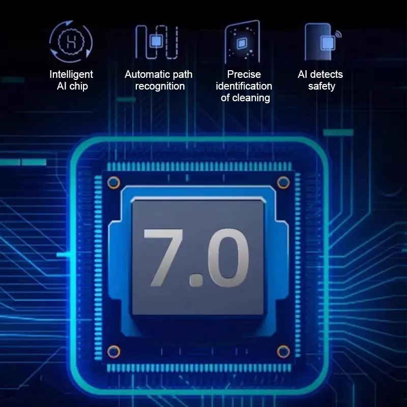 Robot de curatare a geamurilor, WALALLA, pulverizare cu apa in doua directii, 3 moduri de functionare, control prin aplicatie mobila, protectie UPS, rezervor de apa de 70 ml, detectare rama, telecomanda, putere de aspirare 5600 Pa, alb