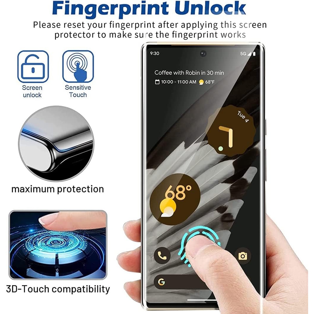 Folie Sticla securizata Infinity Enterprise pentru Apple iPhone 14, protectie Display, compatibila, Amprenta, 9H pentru ecran telefon Fata AntiShock, Flexibil, lipire Completa