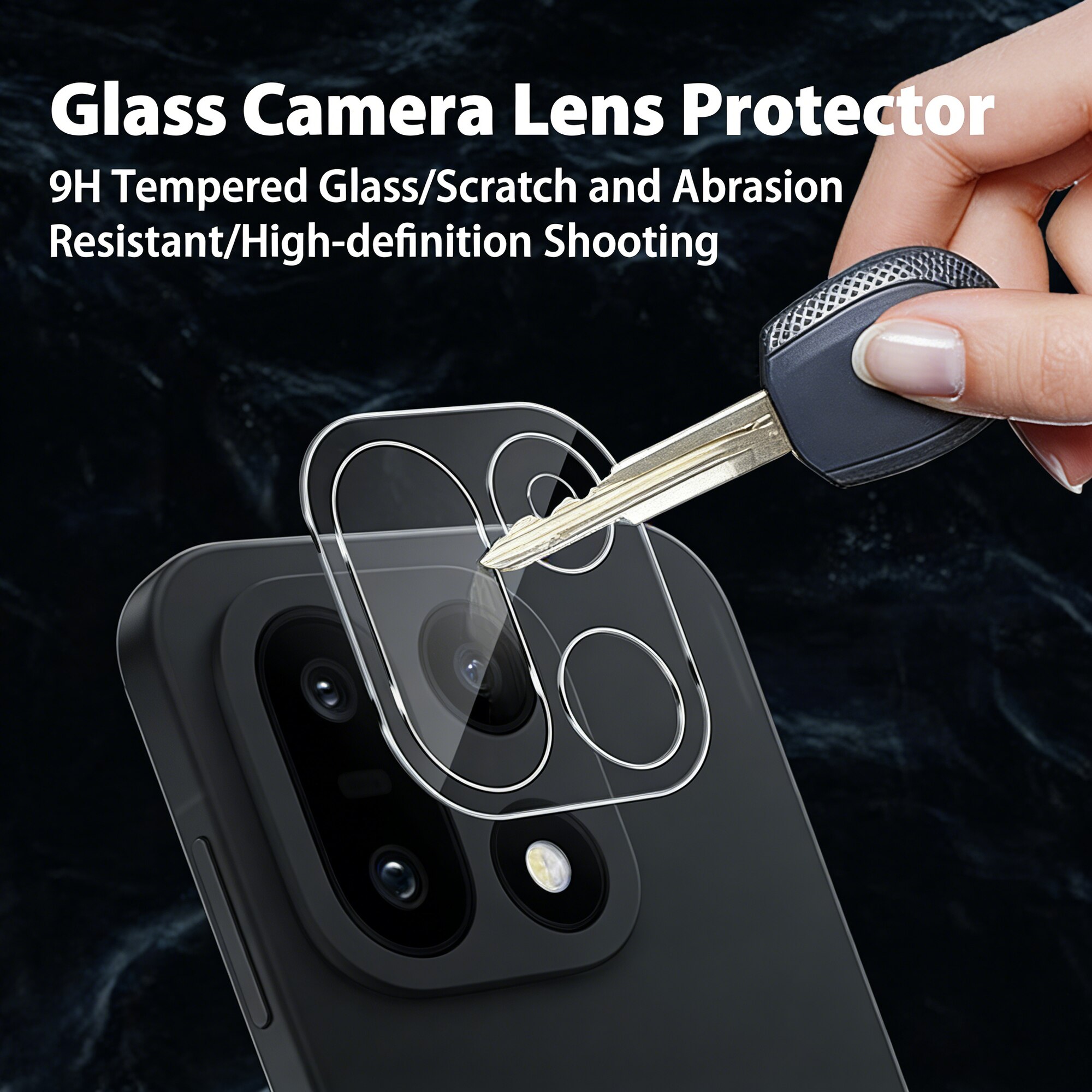Set 2 Folii Protectie Camera pentru OnePlus 15, Sticla Securizata, Transparenta, 9H Duritate
