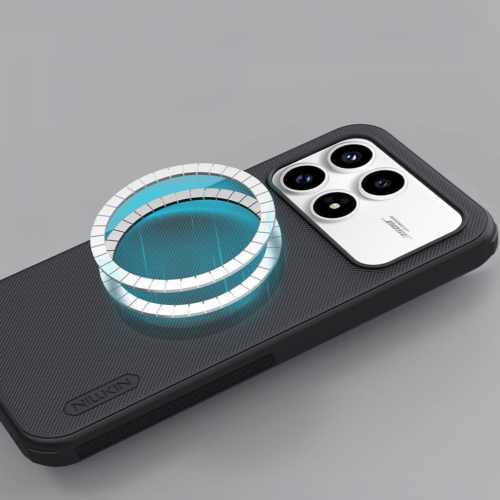 Husa, Nillkin Super Frosted Shield Pro Magnetic pentru Xiaomi POCO F8 Pro, Negru