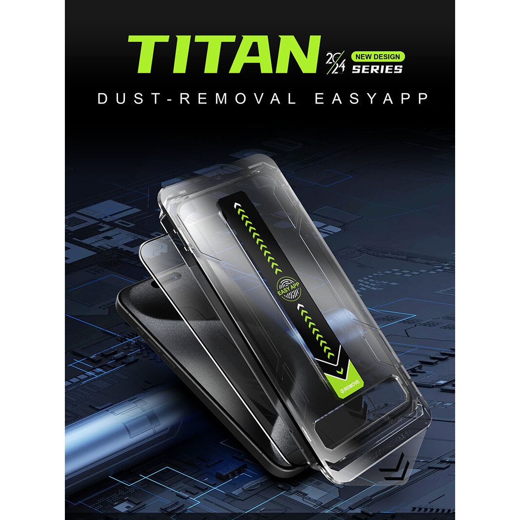 EJANBO，Pentru iPhone 16 Pro Max HD Anti-Peep Film din sticla securizata, anti-peep si anti-amprenta, echipat cu instrumente de instalare automata a alinierii, usor si rapid de aplicat filmul