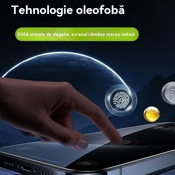 EJANBO，Pentru iPhone 16 Pro Max HD Anti-Peep Film din sticla securizata, anti-peep si anti-amprenta, echipat cu instrumente de instalare automata a alinierii, usor si rapid de aplicat filmul