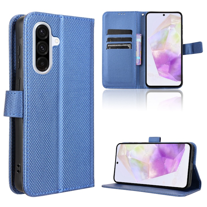 Husa telefon flip EJANBO pentru Samsung Galaxy A56, piele ecologica, cu slot pentru carduri, functie de suport