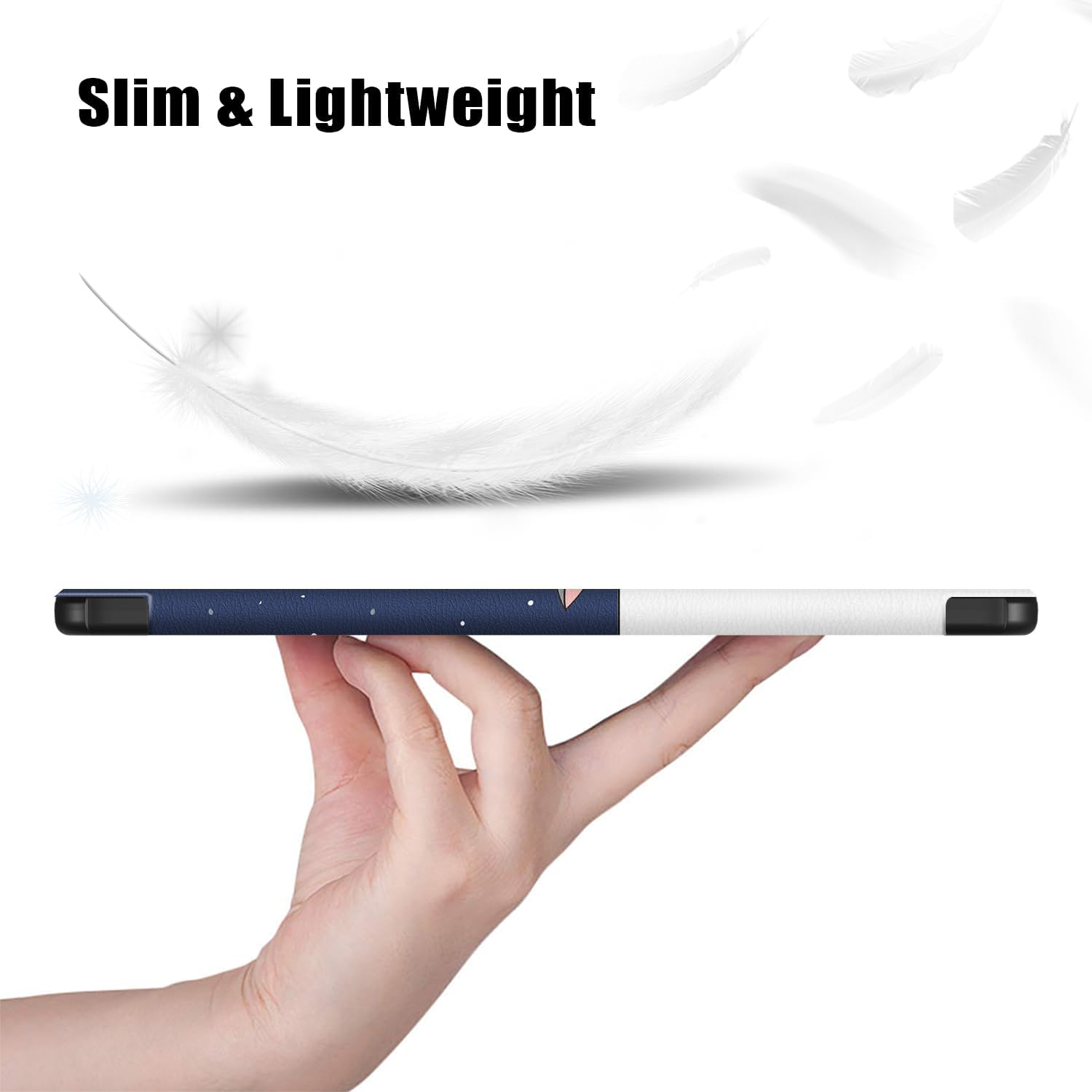 Husa Sigloo pentru tabletă Xiaomi Pad 6S Pro 12.4', Slim, Magnetic, Piele Ecologică, model Lazy Cat