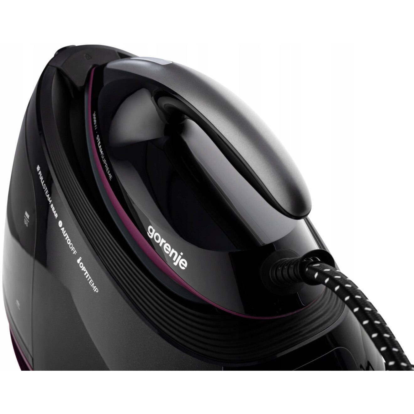 Generator de aburi Gorenje SGD3000BKV, 3000W, 8 bar, ceramica, 1,5l, negru, violet