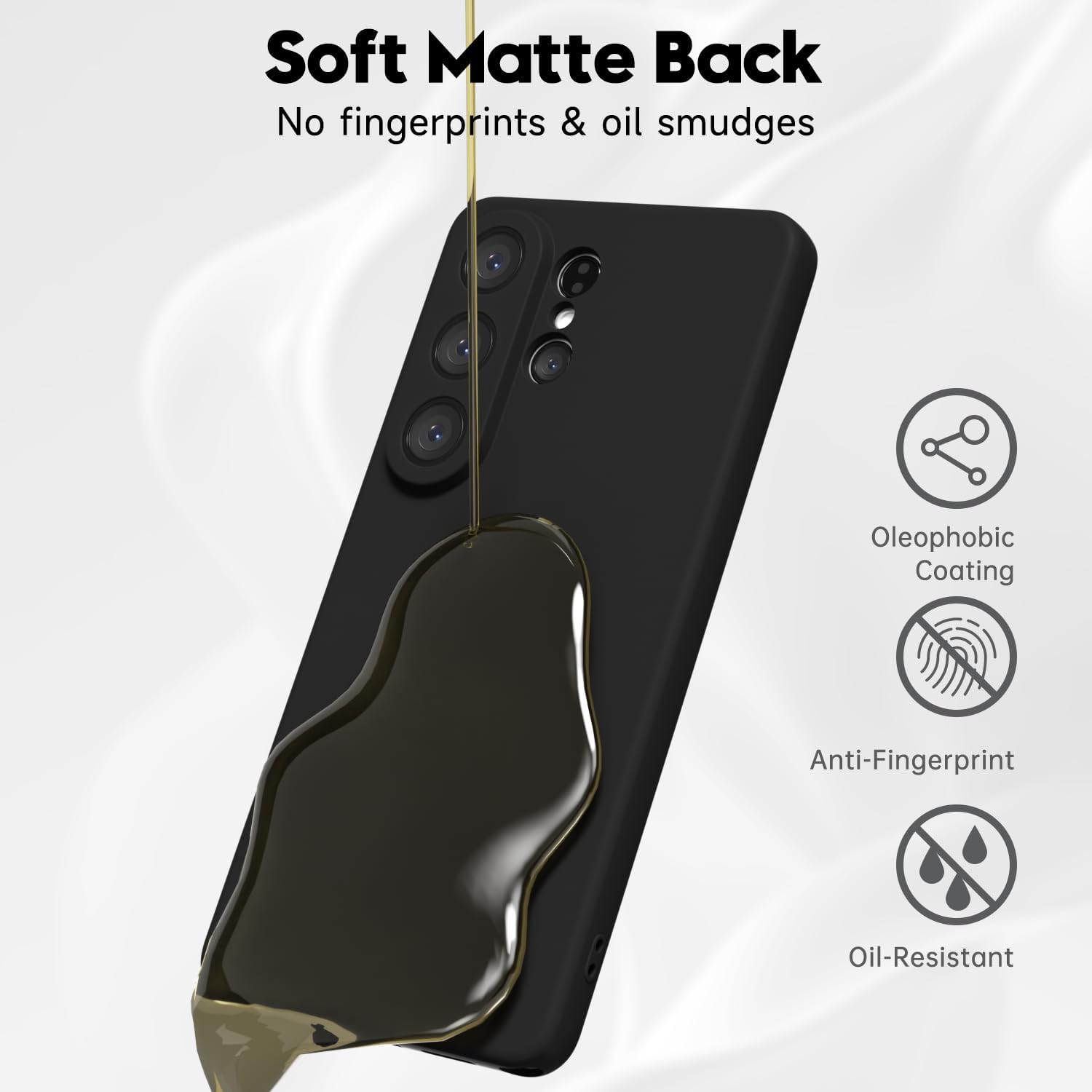 Husa pentru Samsung Galaxy S26, Joyshell, Silicon Catifelat, Interior Microfibra, Ultra Slim, Antisoc, Protectie Premium, Negru