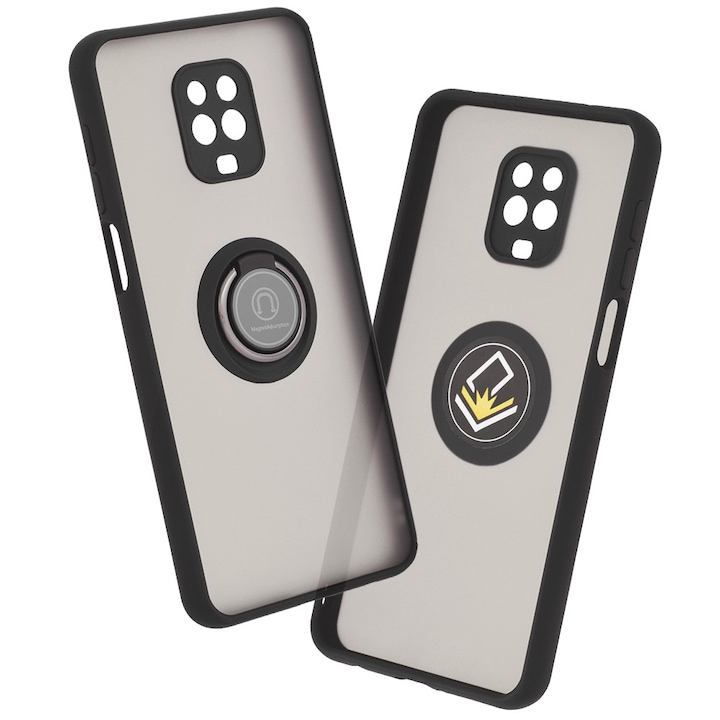 Husa pentru Xiaomi Redmi Note 9S / Note 9 Pro / Note 9 Pro Max - Techsuit Glinth - Black